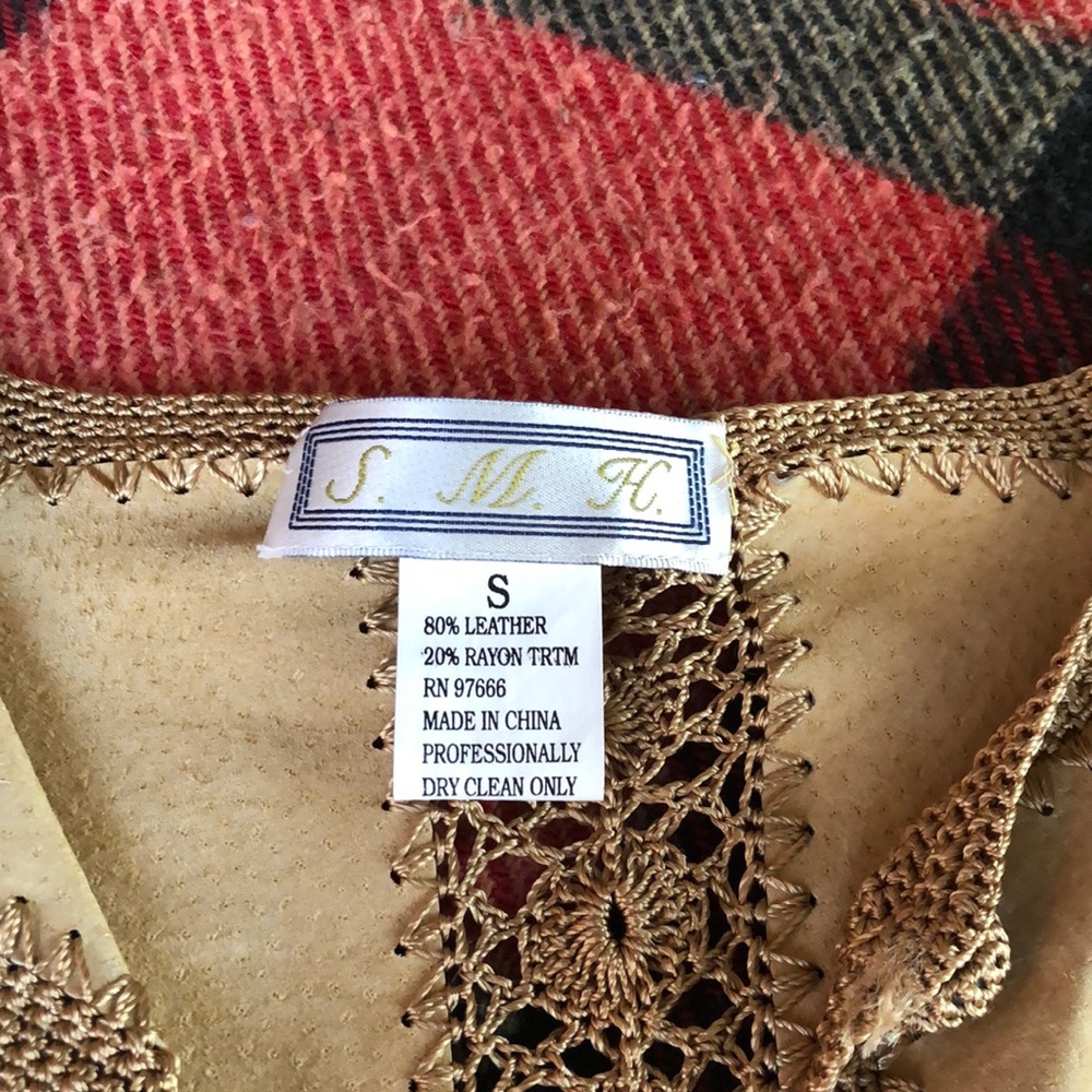 Unique authentic leather jacket size small - Picture 4 of 5